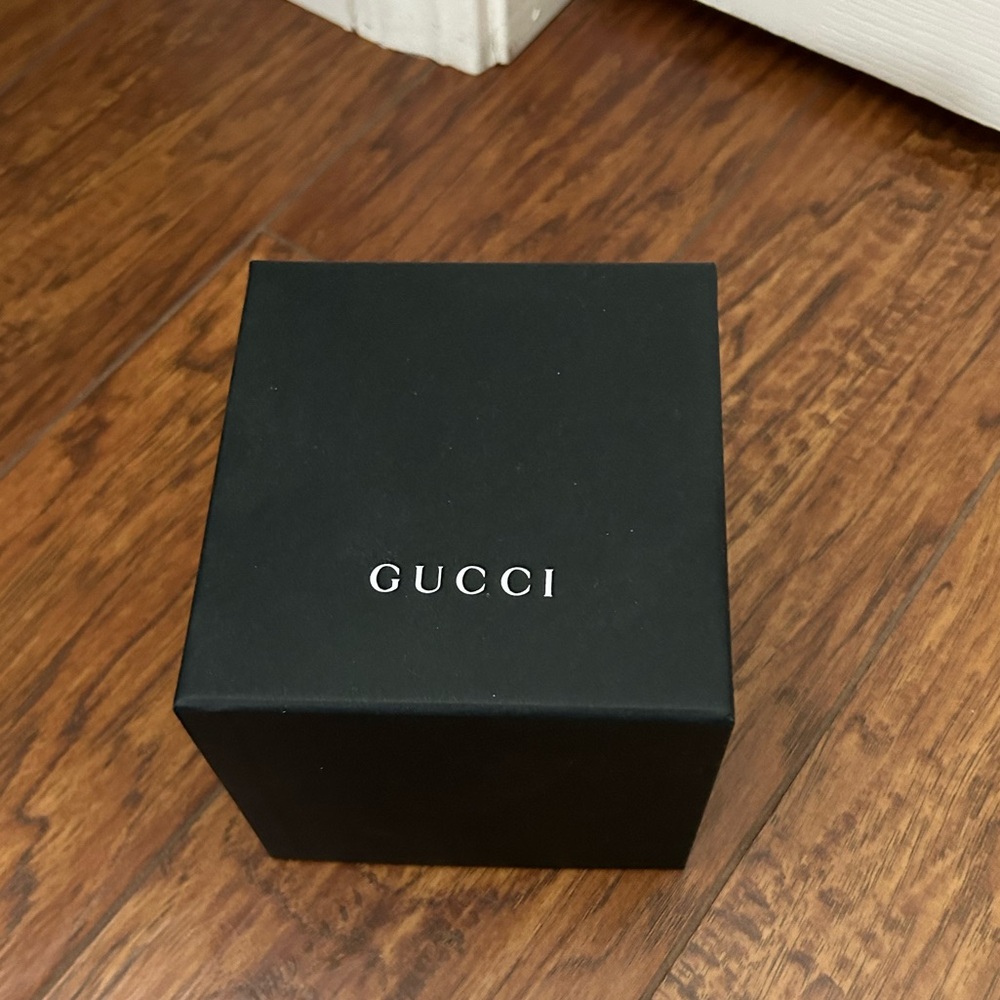 Silver Gucci ladies watch